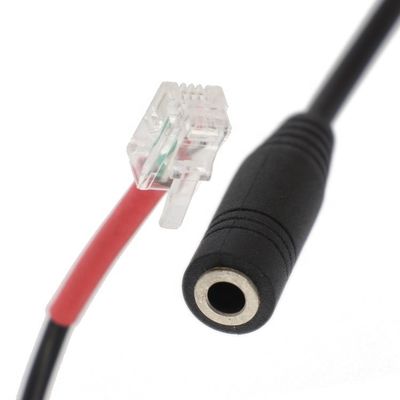 comprar RJ9 RJ10 a Mujer 3.5 mm CTIA Plug Audio Jack Adaptador de auriculares Cable para teléfono de oficina online manufacture