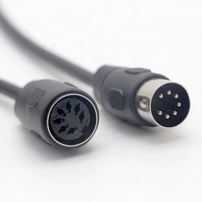 comprar Sistema de audio estéreo Midi personalizado de señal masculina a femenina 7 pin Din Control de cable de extensión para el guardabarros online manufacture