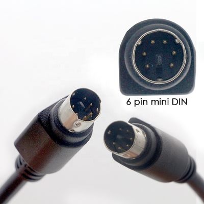 comprar Personalización 1m 2m 3m Hombre a Hombre Mujer 6 Pin Mini DIN Cable de Extensión online manufacture