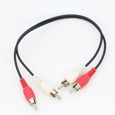 comprar CUSTOM M 2M 3M TV Y Splitter 2 RCA de hombre a 2 RCA de hombre de audio y video cable online manufacture