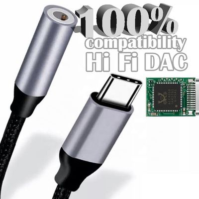 comprar Hifi DAC USB Tipo C a 3,5 mm conector de auriculares Adaptador de audio para Samsung Huawei Oneplus Meizu Google Oneplus online manufacture