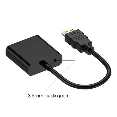 comprar 1080P 4K HDM TV I Adaptador VGA de sexo masculino a femenino con conector de 3.5 Audio Power for Computer Monitor HDTV online manufacture