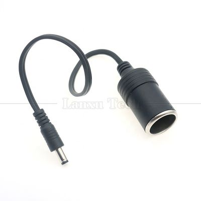 comprar 120W 12V 10A encendedor de cigarrillos para automóviles enchufe femenino a corriente continua masculino 5.5mm x 2.1mm cable de cargador de energía online manufacture