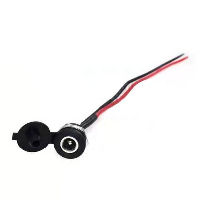 comprar Panel montado con rosca en el enchufe DC Jack femenino 5.5x2.1mm a 2 alambres Cable de extremo de cola de cerdo abierto online manufacture