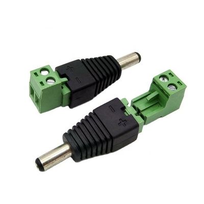 comprar Inserción sin soldadura Hombre Hembra 2.1 X 5.5 mm Jack de conector de corriente continua Adaptador de conector de terminal de alimentación para cámara de circuito cerrado de banda LED online manufacture