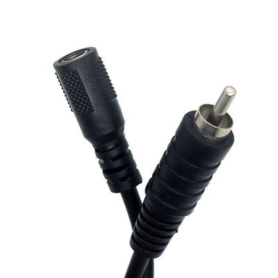 comprar RCA Hombre a CC 5.5x2.1 5.5x2.5 3.5x1.35mm Hembra de enchufe de barril Jack Pedal 12V Cable de alimentación CC online manufacture