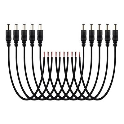 comprar DC 2.1x5.5mm Conector de barril de toma de corriente masculino femenino para abrir el cable de alimentación DC Pigtail online manufacture
