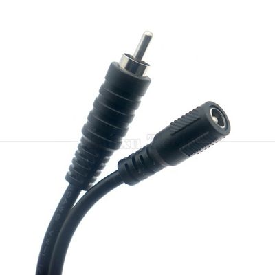 comprar RCA Hombre a CC 5.5x2.5mm 5.5x2.1mm Hembra enchufe de barril Jack 12V DC Cables de alimentación del pedal online manufacture