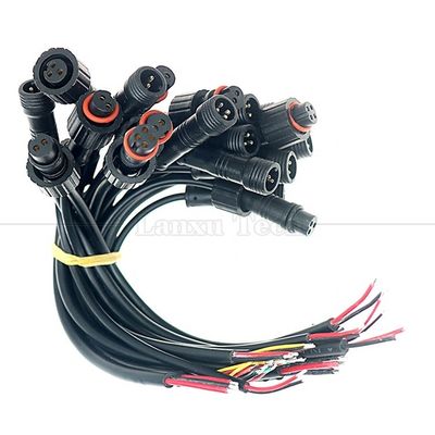 comprar IP68 personalizado 2pin 3 4 5 6 7 8 pin macho hembra M12 Conector de ensamblaje de extensión LED cable resistente al agua online manufacture