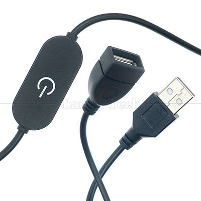 comprar 5v sin paso hacia arriba hacia abajo controlador táctil oscurecedor 1m de hombre a mujer USB encendido y apagado Cable de interruptor para lámpara de barra de LED online manufacture