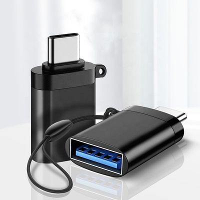 comprar Alta compatibilidad Mini Lanyard Shell Metal OTG Tipo C 3.1 Hombre a USB 3.0 Adaptador Hembra online manufacture