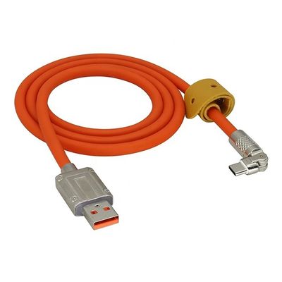 comprar 180 grados de rotación de carga rápida 120w 6A Silicona Micro USB Tipo C Cable para teléfono móvil Android online manufacture