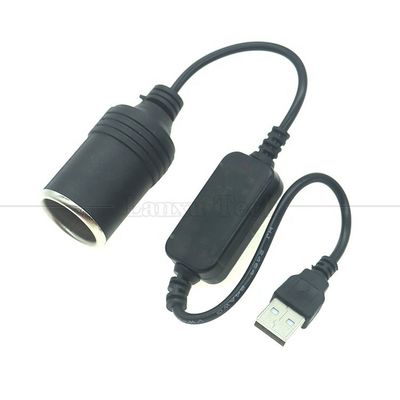 comprar Alta calidad 12W 5V USB a 12V Convertidor cigarrillo enchufe encendedor adaptador de cable de toma con módulo de voltaje LED online manufacture