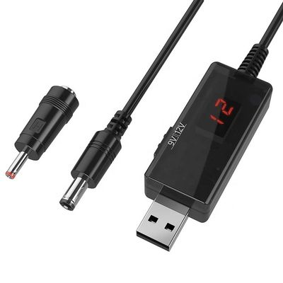 comprar Display LED Multi Compatible Voltage Set Up Booster 5V a 9V 12V USB a cable de cargador de corriente continua online manufacture