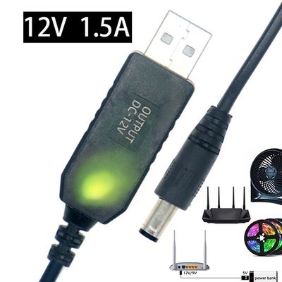 comprar QC3.0 QC2.0 QC Carga de gran salida 12V 1.5A 9V 2A 5V a 12V Cable de cargador USB para la banda LED del enrutador online manufacture