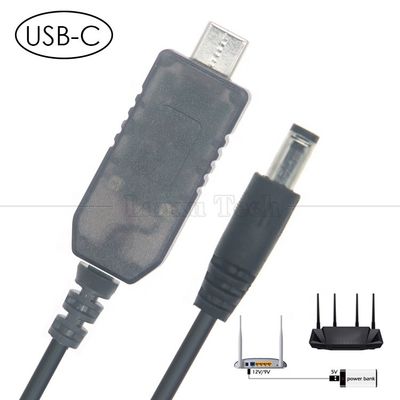 comprar Tipo de USB C a CC 5.5x2.1mm 8.4v 7.4v 6v 4.5v 3.6v 3v 2.4v 9v 12v Cable de salida para el circuito de banda de luz LED del router Wifi online manufacture