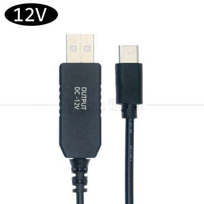 comprar Convertidor de refuerzo de 1m de alta calidad de 5v a 12v USB a USB Tipo C Cable de cargador de energía para alfombras ligeras online manufacture