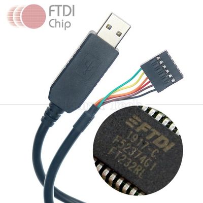 comprar FTDI Chip FT232 USB a TTL 3.3V 5V Uart RTS CTS TXD RXD Cable de conversión en serie para Arduino Raspberry Pi online manufacture