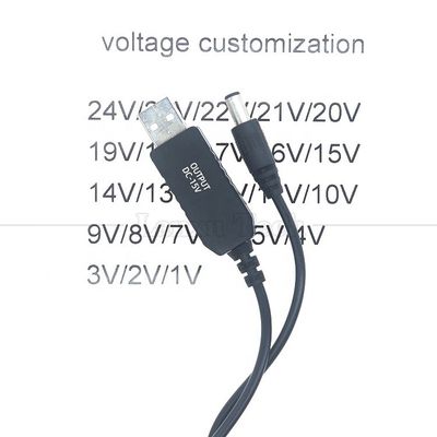 comprar Tensión personalizada 15V 12V 10V 9V 4V 3V USB a DC Micro Tipo C Cable de cargador para el enrutador de la cámara Led Light Walkie Talkie GPS online manufacture