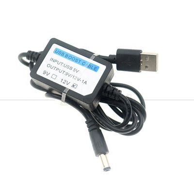 comprar 5V a 9V de alta calidad 12V 1A USB a DC 5.5x2.1mm Cable de conversión de refuerzo de router Wifi online manufacture