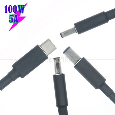 comprar 20V 5A 100W Dual E Mark Chip PD Carga USB Tipo C a DC Adaptador de cable de ordenador portátil para HP Asus Lenovo Dell online manufacture