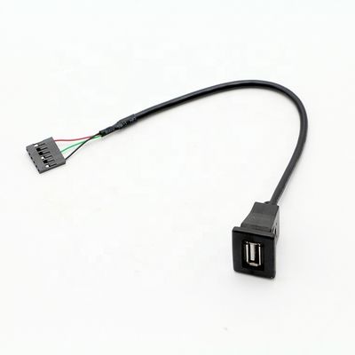 comprar 1M 2M 3M Snap en el panel de conexión USB cable de montaje con 6 cables Dupont Terminal online manufacture