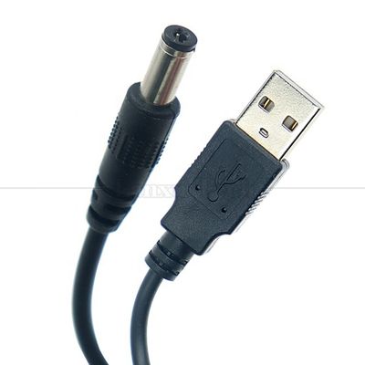 comprar 1M 2A 5V USB a DC 5.5x2.1mm Jack de barril Cable de cargador de energía para lámpara de luz led altavoz ventilador Tablet cámara Router TV Box online manufacture