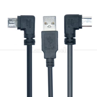 comprar Ángulo recto de 90 grados Micro B macho a USB Tipo A macho cable de carga de datos de extensión para tableta online manufacture