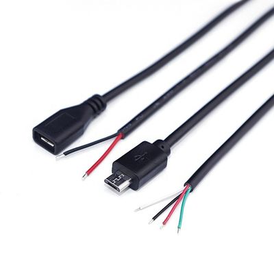 comprar Carga de datos OEM 2 4 núcleos Micro USB macho Hembra para abrir cables desnudos Cables de cola de cerdo online manufacture