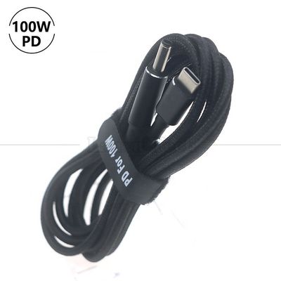 comprar Nylon trenzado 100W 20V 5A PD Tipo C a DC 4.5x3.0 7.4x0.6 Cable de carga de adaptador para HP Dell Lenovo Asus Acer Samsung Laptop online manufacture