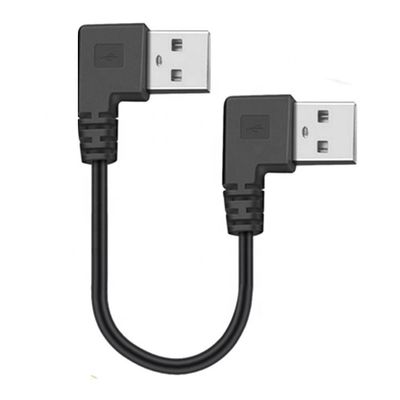 comprar CUSTOM 0.25M 0.3M 90 grados en ángulo recto macho USB a ángulo recto macho USB 2.0 cable online manufacture