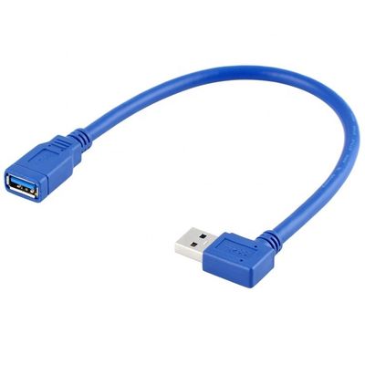 comprar Alta velocidad 5Gbps 90 grados ángulo derecho macho a hembra USB 3.0 tipo A cable de extensión online manufacture