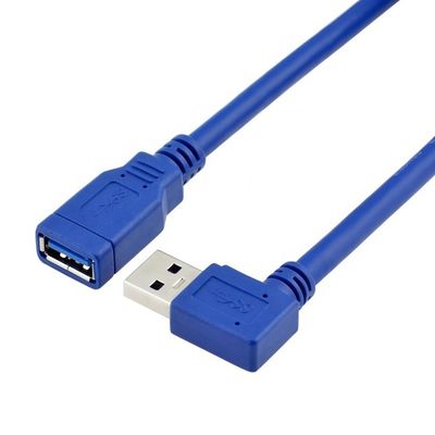 comprar Alta velocidad 5Gbps 90 grados en ángulo recto USB 3.0 Tipo A de hombre a mujer USB 3.0 cable de extensión online manufacture