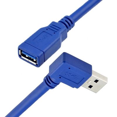comprar Alta velocidad 5Gbps 1m 90 grados ángulo recto USB 3.0 Tipo A de hombre a mujer USB 3.0 cable de extensión online manufacture