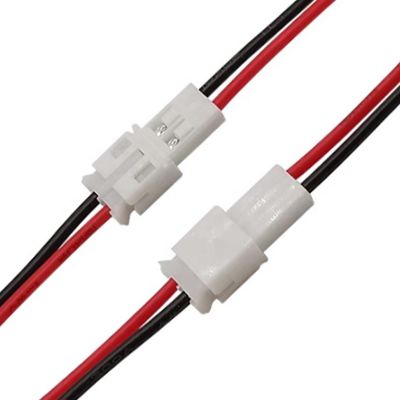 2 pines macho Hembra JST PH 2.0 conector de cable de alambre