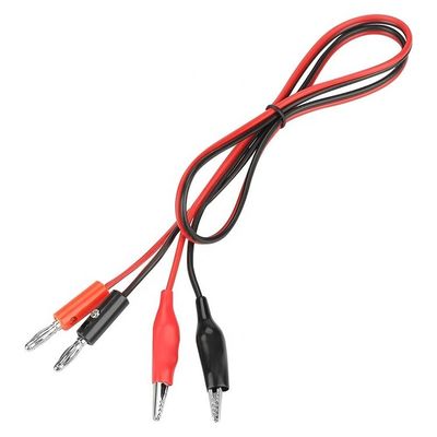 Clip de cocodrilo cocodrilo para plomo de plomo prueba de cable de cable de plomo para el circuito de multimetros