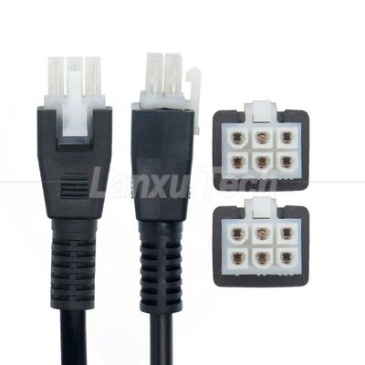 Supermoldeado macho a macho 6 pin 2451350620 Molex Mini-Fit 4,2 mm Conector de tono de montaje de cable