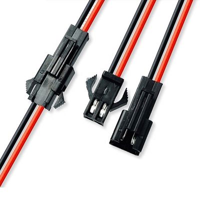2 3 4 Pin SM 2.54mm Conector de conector masculino a femenino Cable de montaje de toma para luz LED GPS