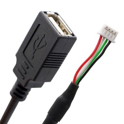 Asamblea USB A Femenino a JST 2 3 4 Pin PH XH 1,0 mm 1,25 mm 1,5 mm 2,0 m Cable de alambre de empuje