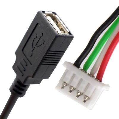 Asamblea OEM USB A Femenino a JST 2 3 Pin PH XH 1,0 mm 1,5 mm 2 mm Conector de conexión de cable