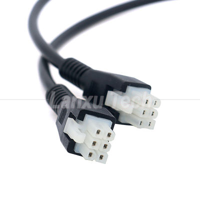 Personalización de sobremoldeado masculino a masculino femenino 6 pin 2451350620 Molex Mini-Fit 4.2mm Pitch Conector de montaje de cable
