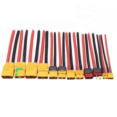 12AWG 16AWG 100mm 150mm 200mm XT30U XT60 XT60H XT90 Conector Hombre Hembra a cables desnudos Arnés de cable de extremo para la batería del motor Fpv