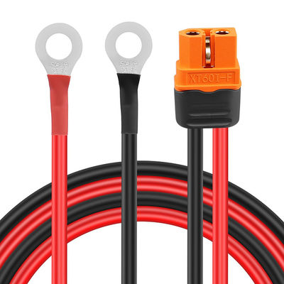 12AWG Silicon Wire XT60 XT60H Hombre Hombre Femenino a O Cable de terminal de anillo para RC Aviones Coches de juguete Lipo Batería FPV Drone de carreras