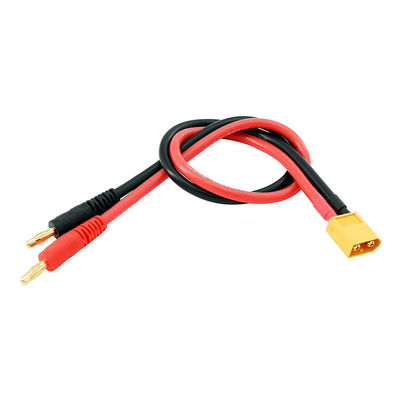 14AWG XT60 Plug masculino para conector de plátano de 4 mm Cable para carga de batería RC Lipo FPV Drone
