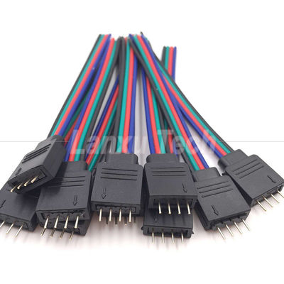 Conector RGB de 4 pines 5050 con cable de cinta de LED
