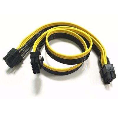 PCIe 8 Pin Hombre a doble 8 Pin Hombre PCI Express Graphics Tarjeta de vídeo GPU Splitter Adaptador de energía Cable