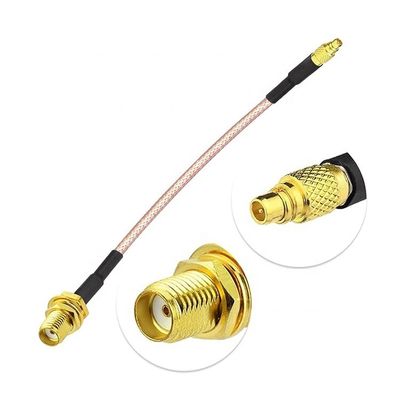 RG316 Pigtail SMA Femenino a recto MMCX Hombre Cable de extensión de antena coaxial RF