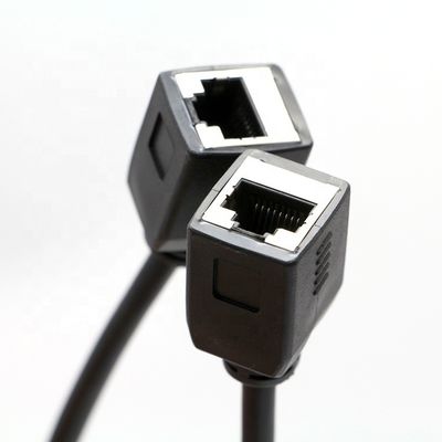 Personalización 1M 2M 3M Cat5 RJ45 8P8C Socket femenino a RJ45 Socket femenino Cable de red LAN Ethernet