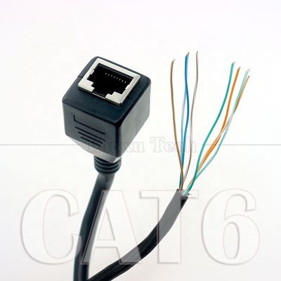 Ethernet de red de alta calidad Cta6 26AWG RJ45 8p8c Enchufe femenina para abrir cables desnudos enlatados