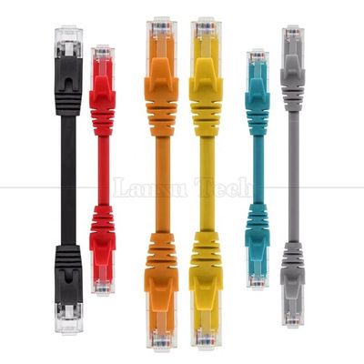 Escudo de personalización 1m 3m 5m 10m STP UTP Cooper puro Cat5 Cat5e Cat6 Cat7 Cat8 RJ45 Cordón de parche Lan Ethernet Cable de red